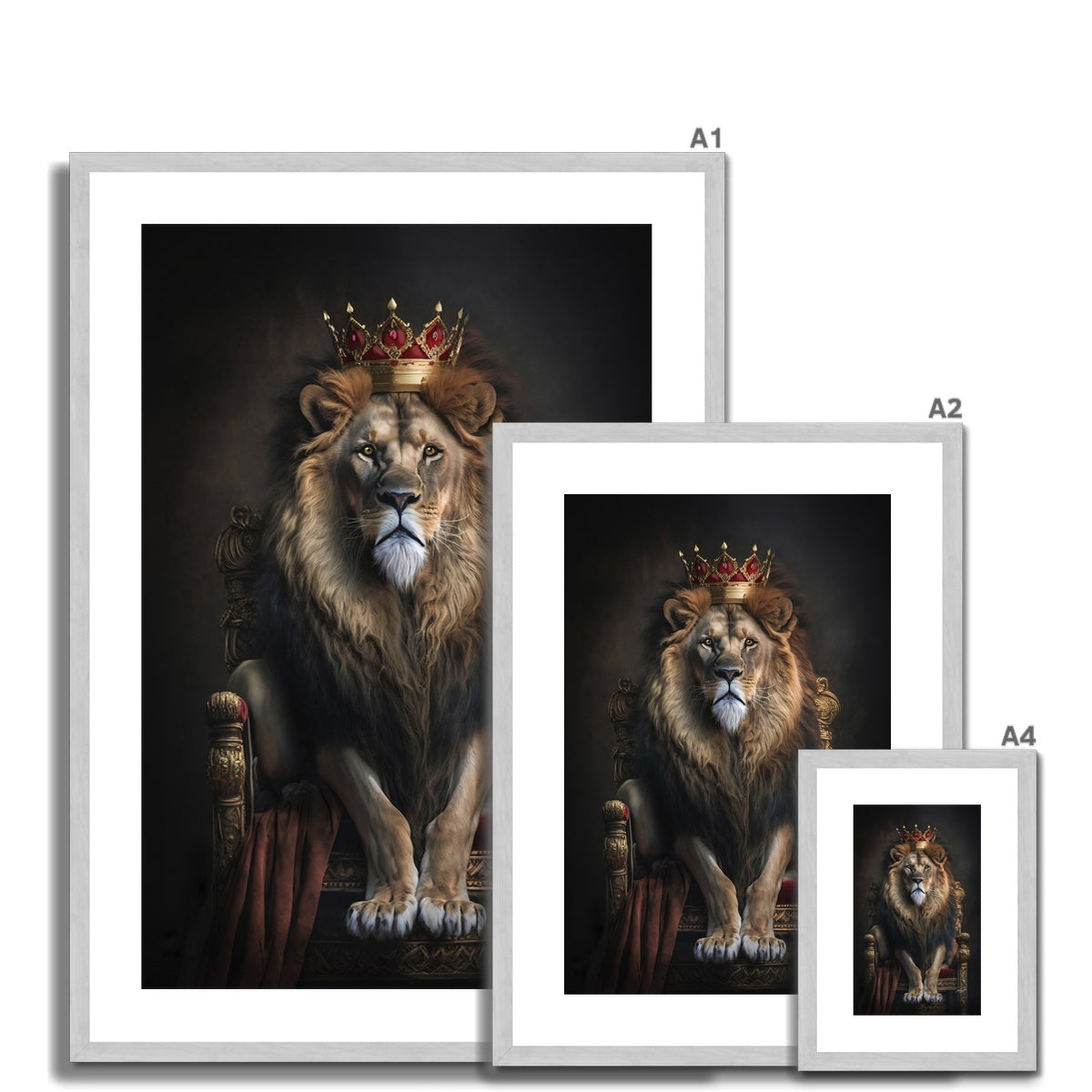 The King Antique Framed & Mounted Print