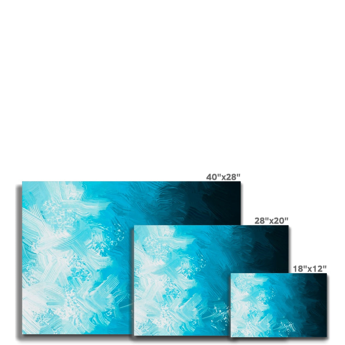 Blue Abyss  Framed Canvas