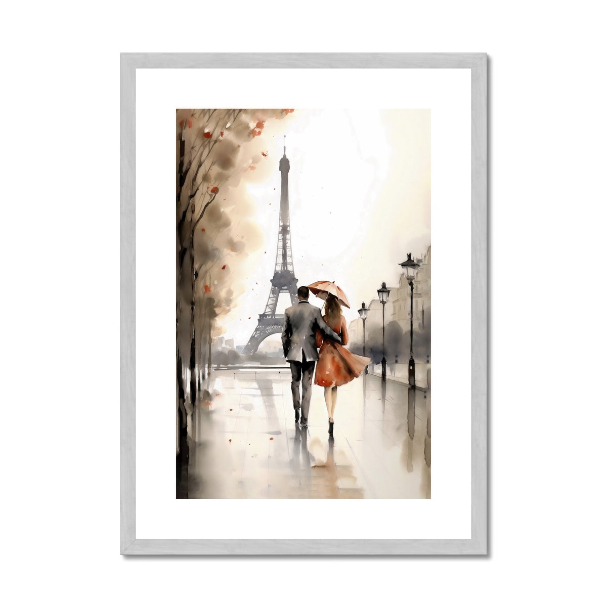 Paris Antique Framed & Mounted Print