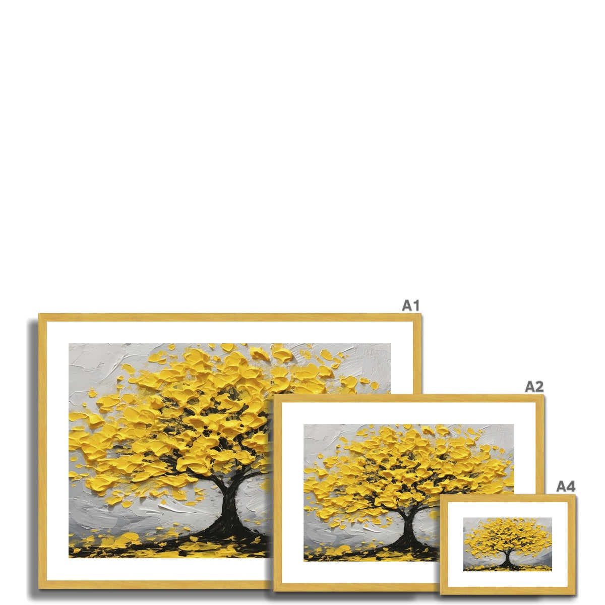 Golden Flourish Antique Framed & Mounted Print