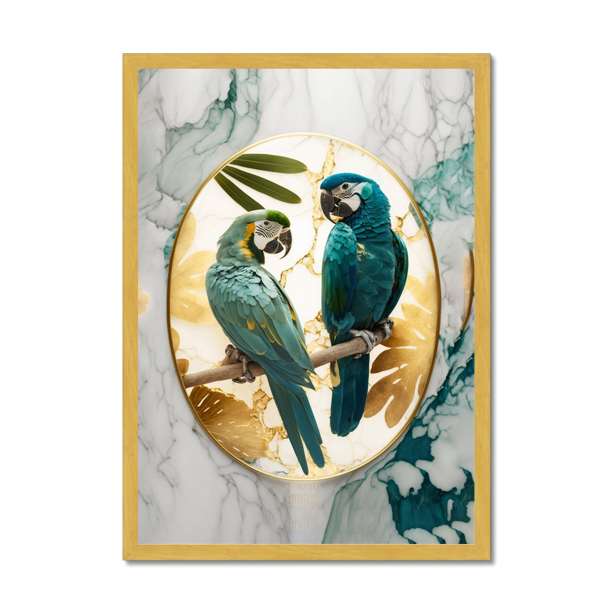 Exotic Pair Antique Framed Print