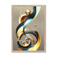 Golden Swirl Framed Print