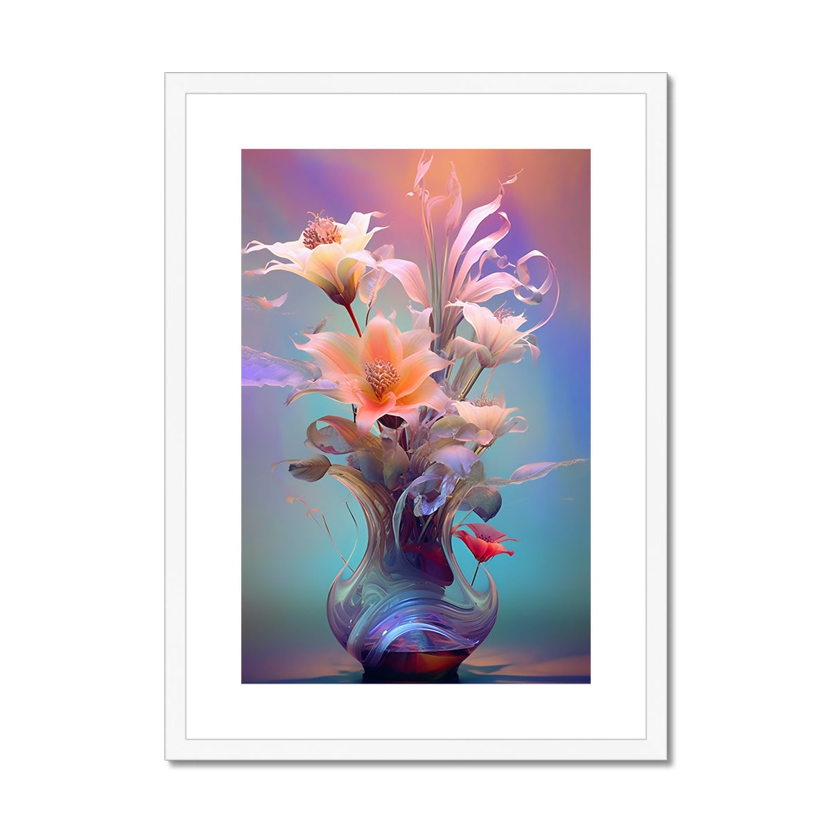 Flower Vase Framed & Mounted Print