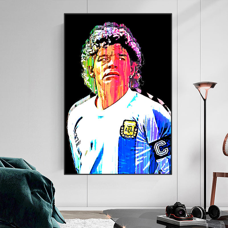 Diego Maradona Dripping graffiti