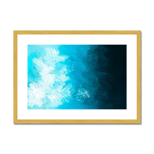 Blue Abyss Antique Framed & Mounted Print