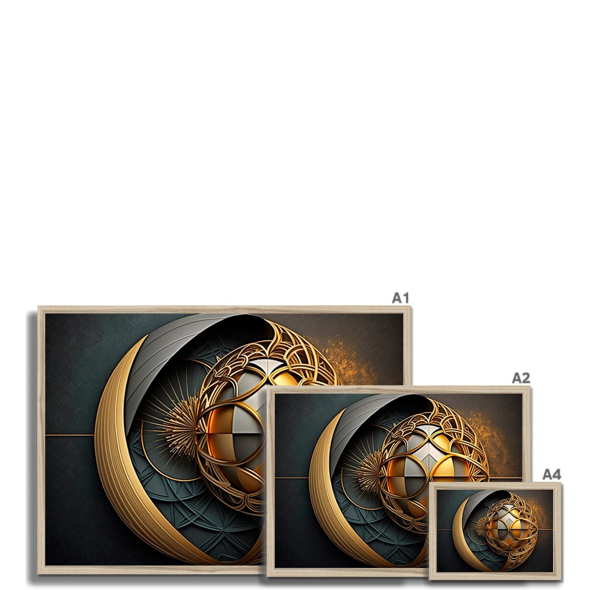 Ornate Sphere Framed Print