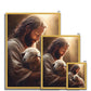 Eternal Shepherd Antique Framed Print