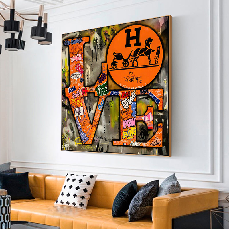 Hermes Love Graffiti – Kanvasartkingdom
