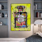 Chanel No 5 Graffiti art - Yellow