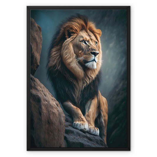 Jungle King Float Framed Canvas