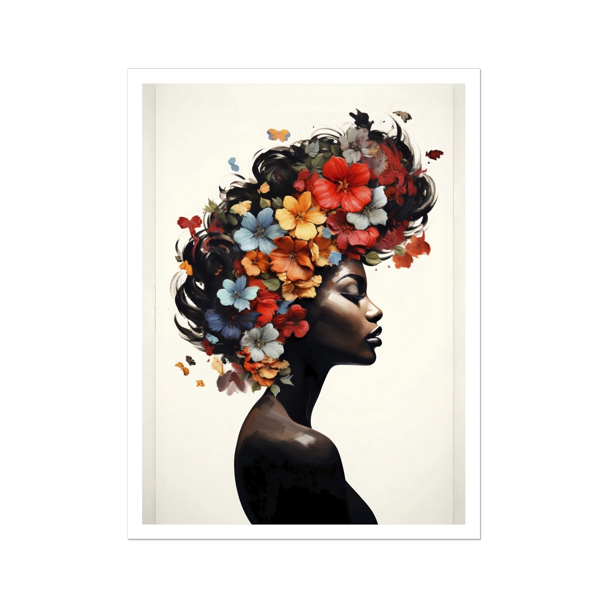 Flower Hair Canvas Print