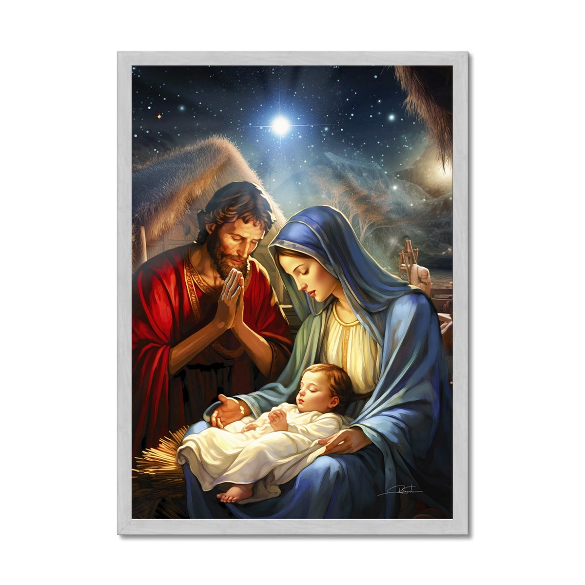 The Holy Birth Antique Framed Print