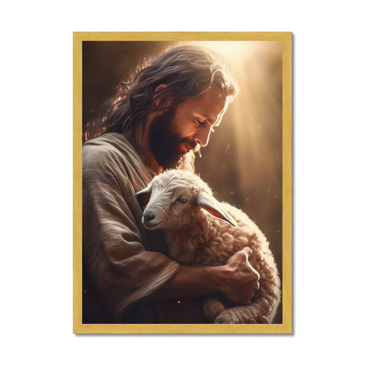 Eternal Shepherd Antique Framed Print