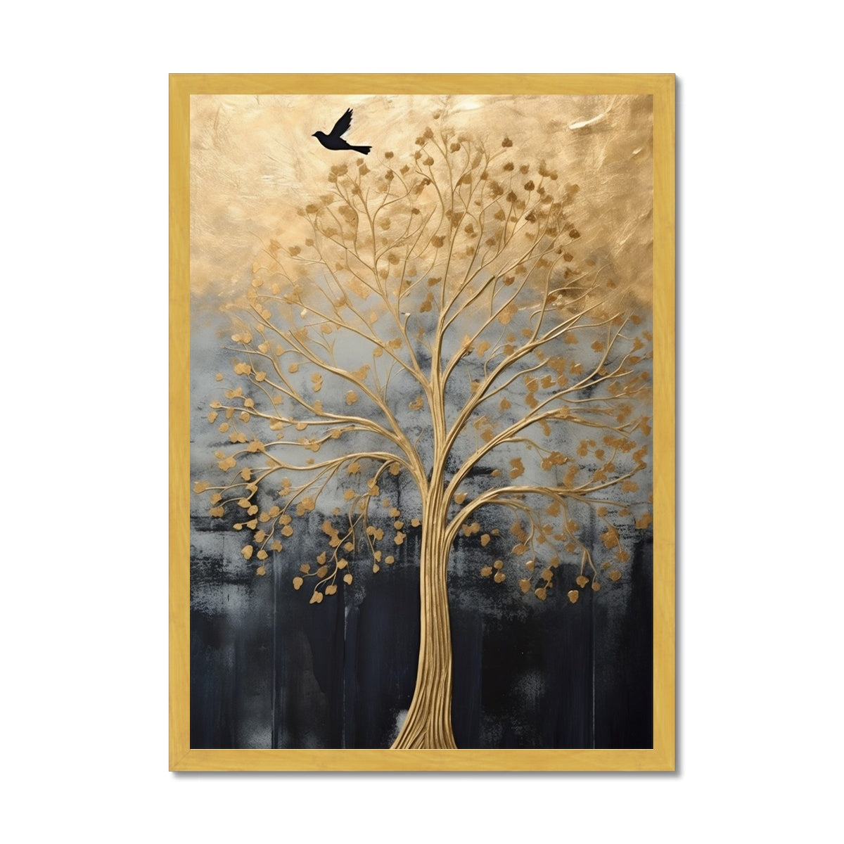 Tree of Tranquility Antique Framed Print
