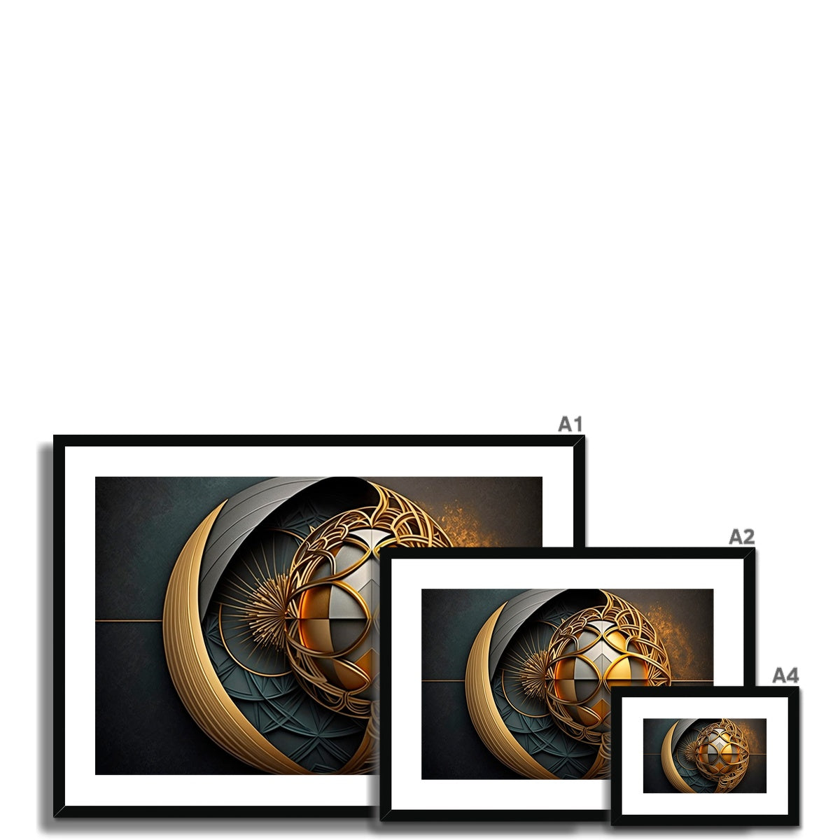 Ornate Sphere Framed & Mounted Print