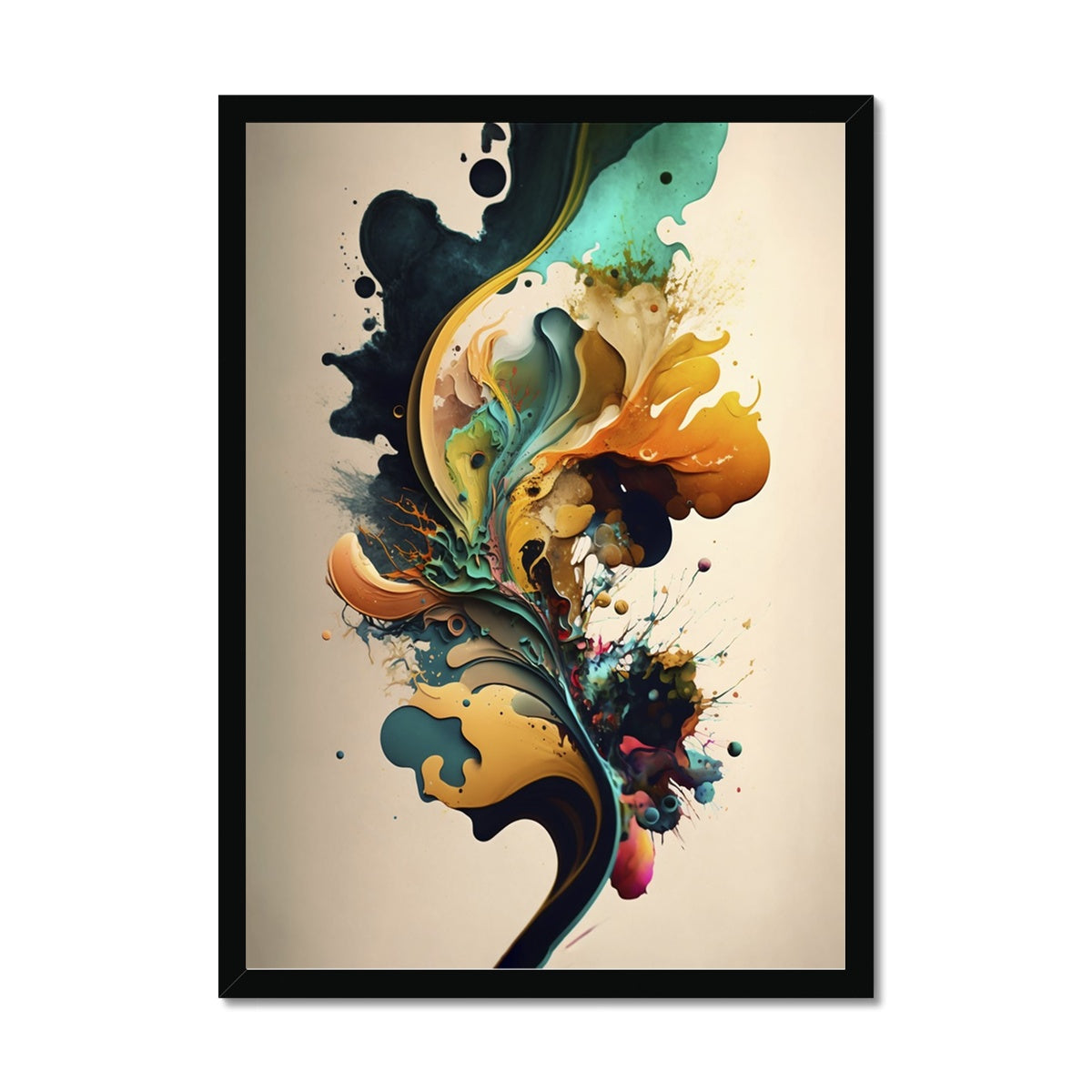 Abstract Burst Framed Print