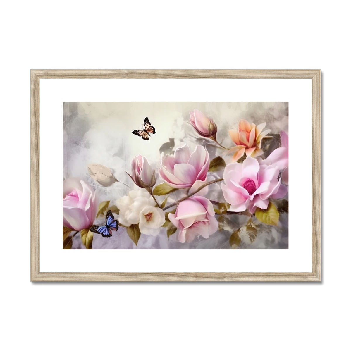 Whispering Blooms Framed & Mounted Print