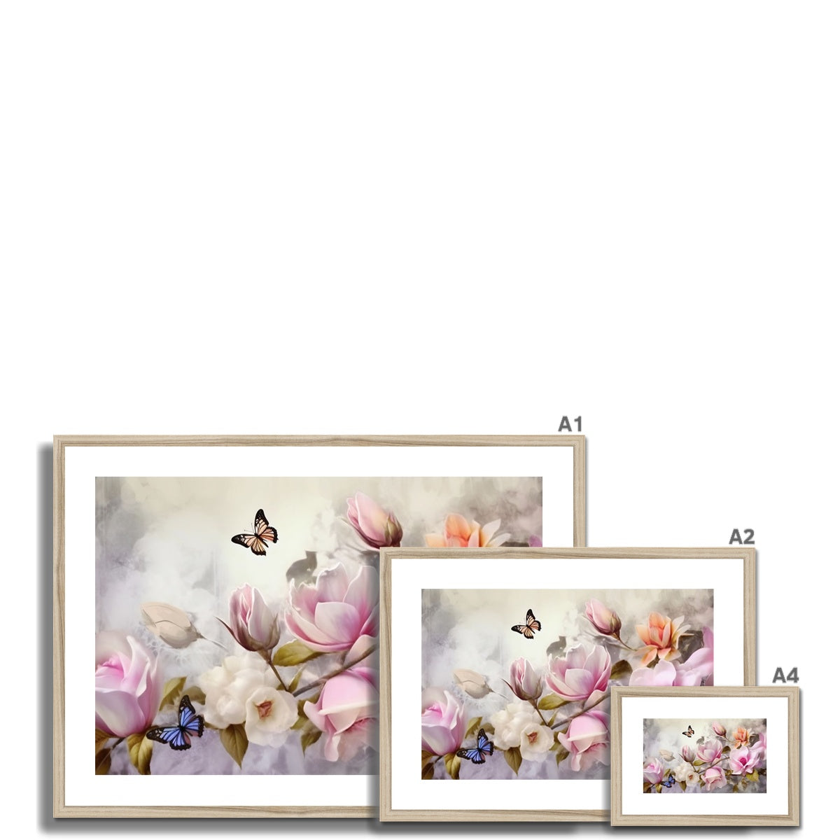 Whispering Blooms Framed & Mounted Print