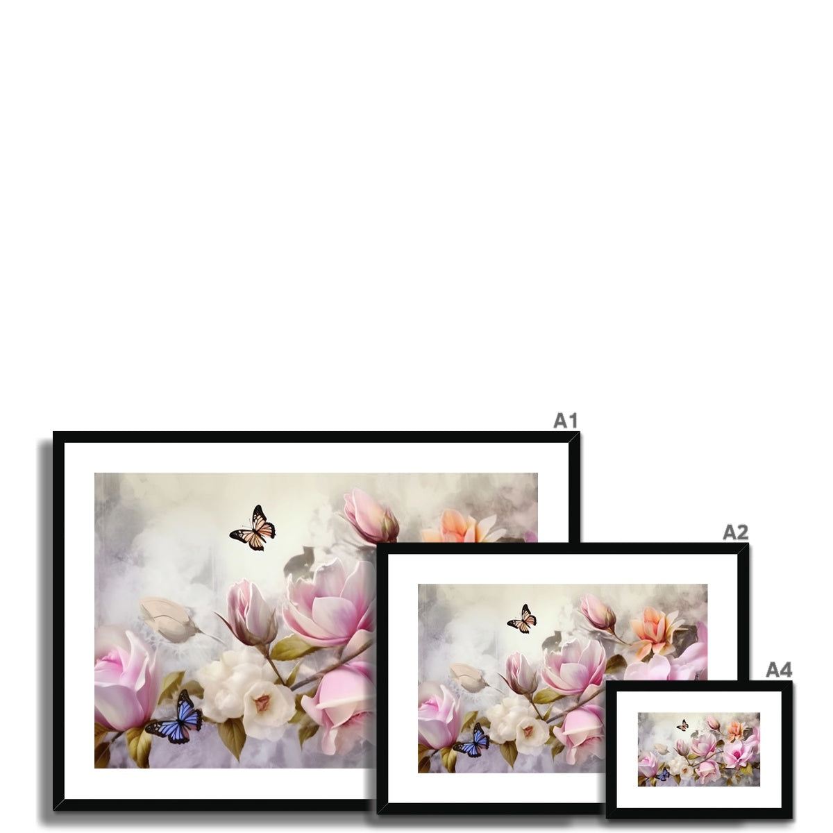 Whispering Blooms Framed & Mounted Print