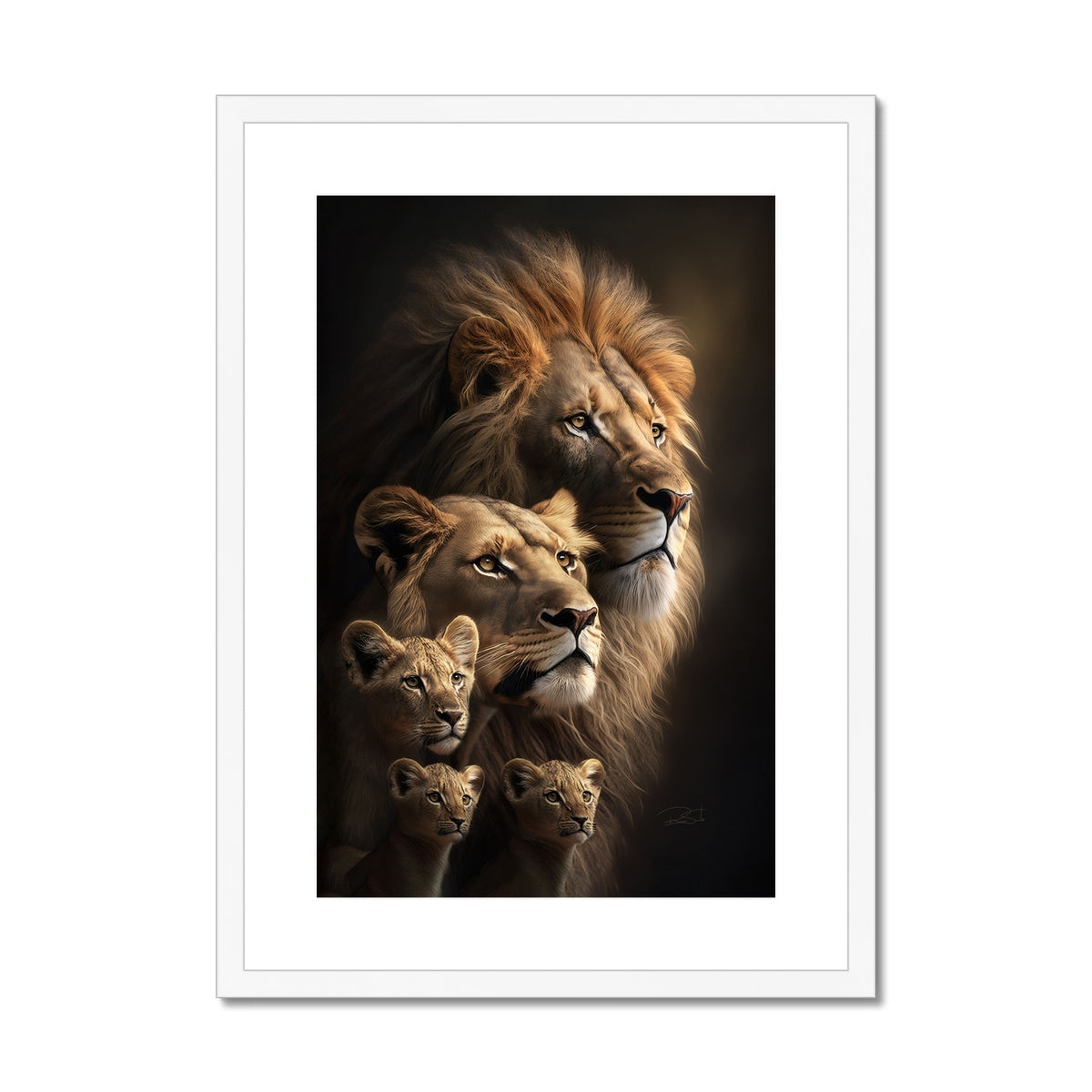 The Majestic Pride Framed Print