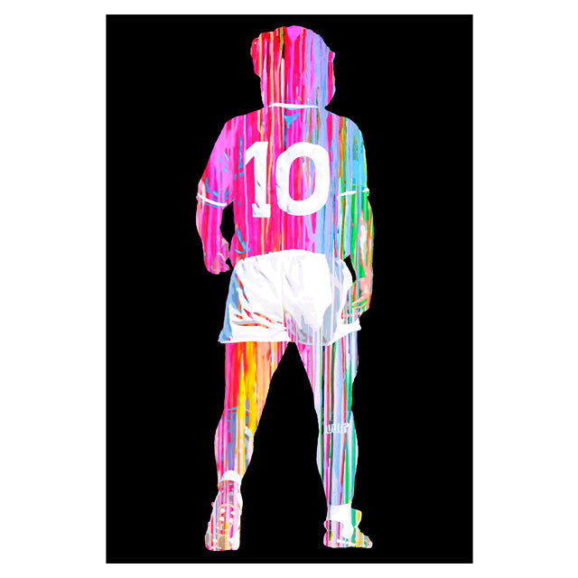 Diego Maradona Splash art black