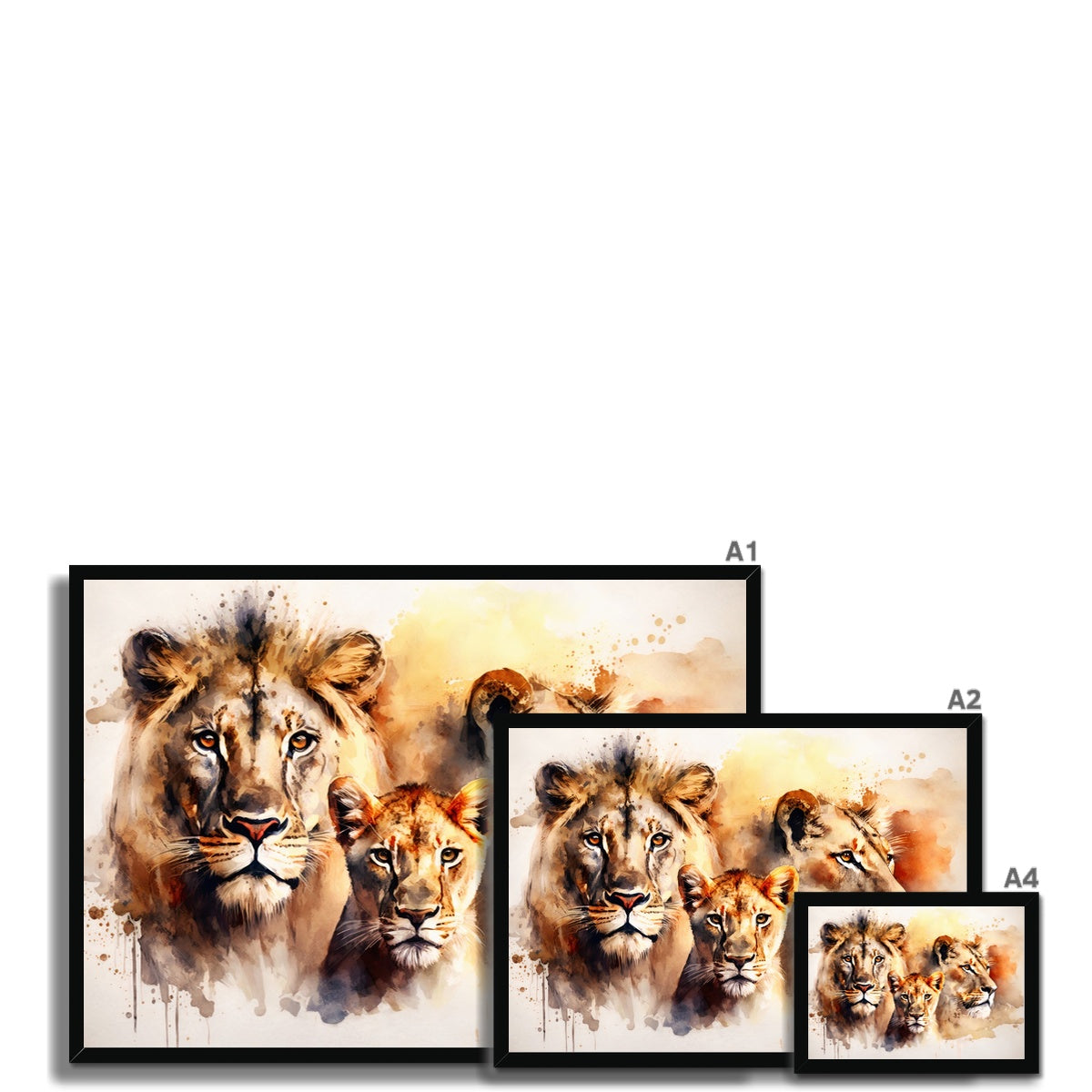 Watercolor Majesty Framed Print