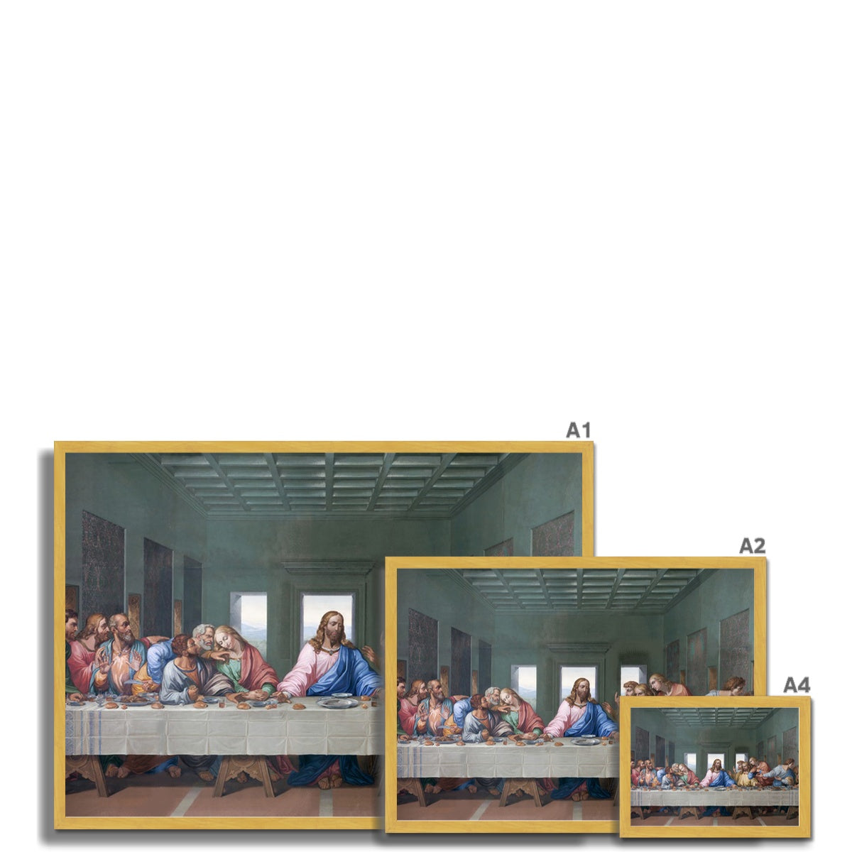 The Last Supper Antique Framed Print