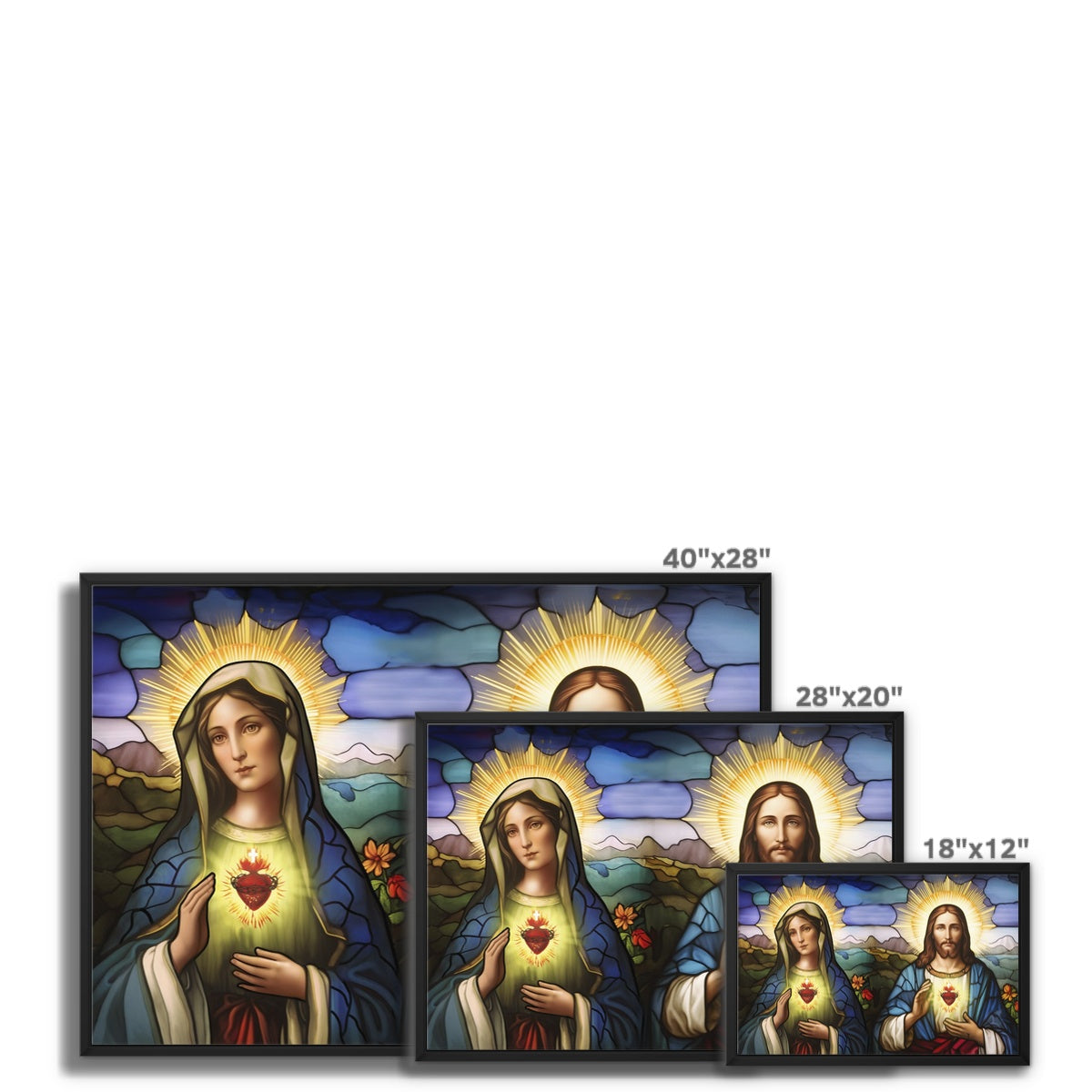 Holy Grace Float Framed Canvas