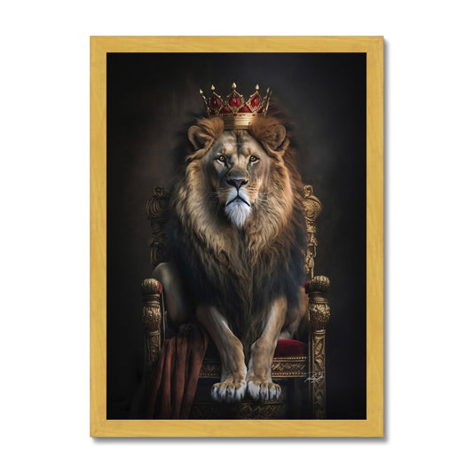 The King Antique Framed Print