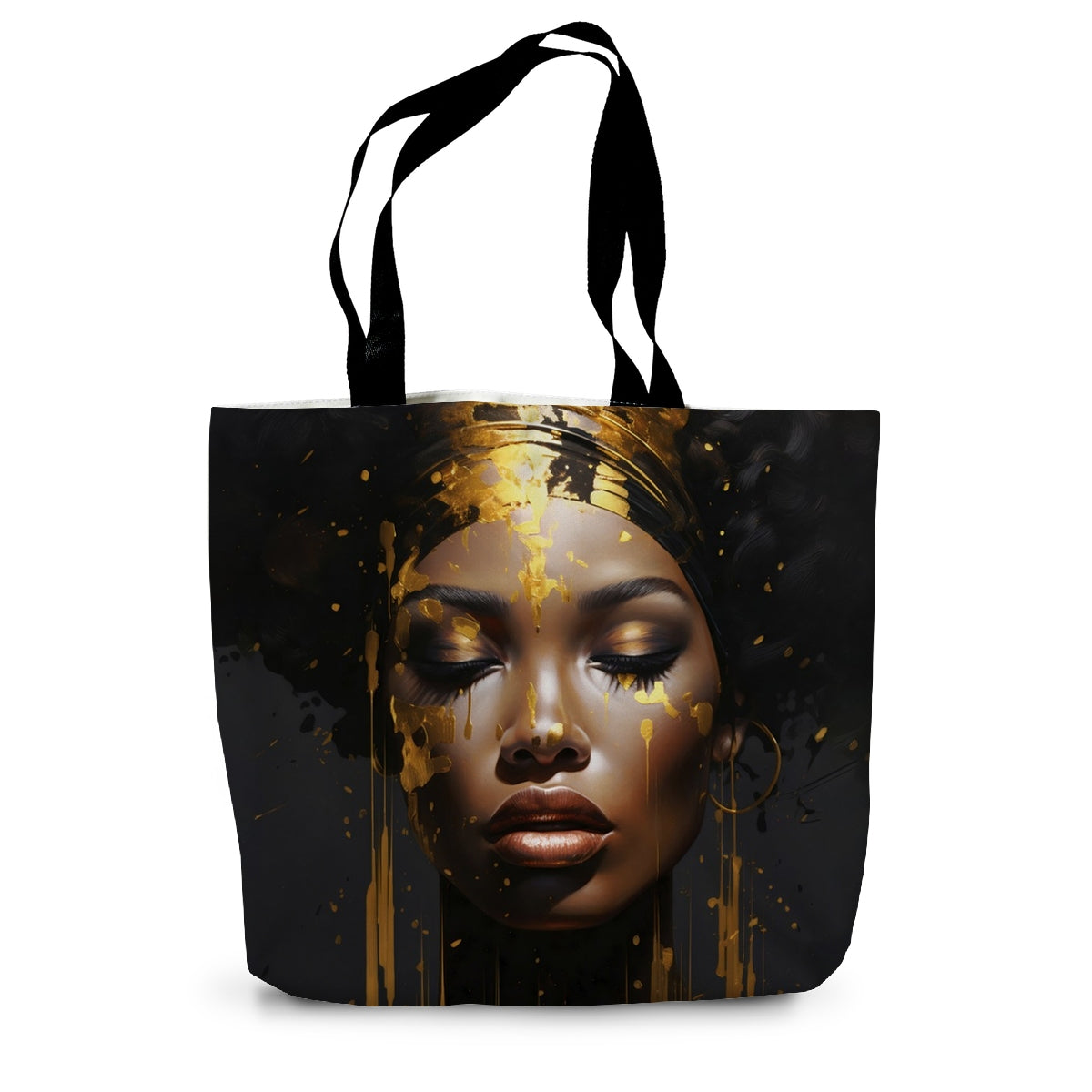 Golden Women Canvas Bag