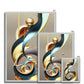 Golden Swirl Antique Framed Print
