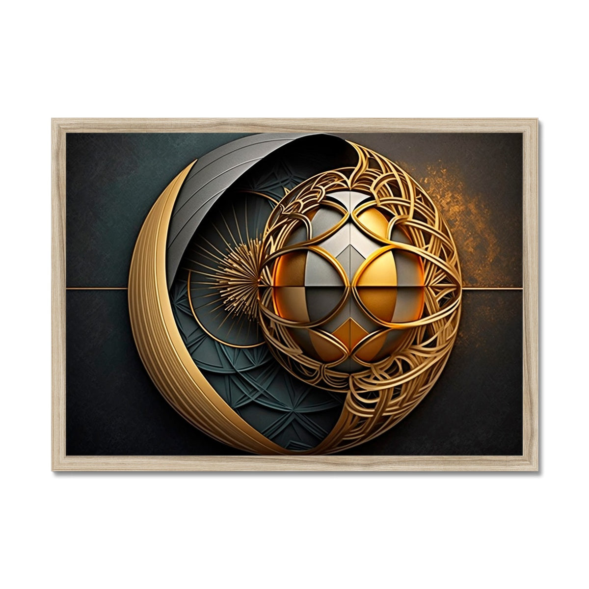 Ornate Sphere Framed Print