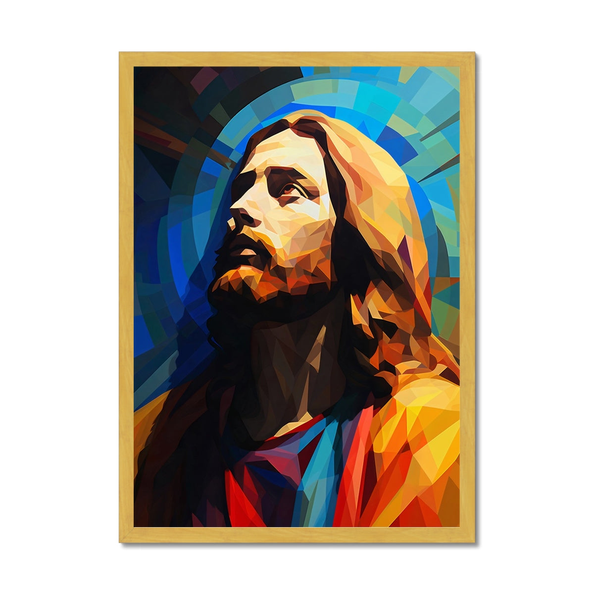 Christ in Prism Antique Framed Print