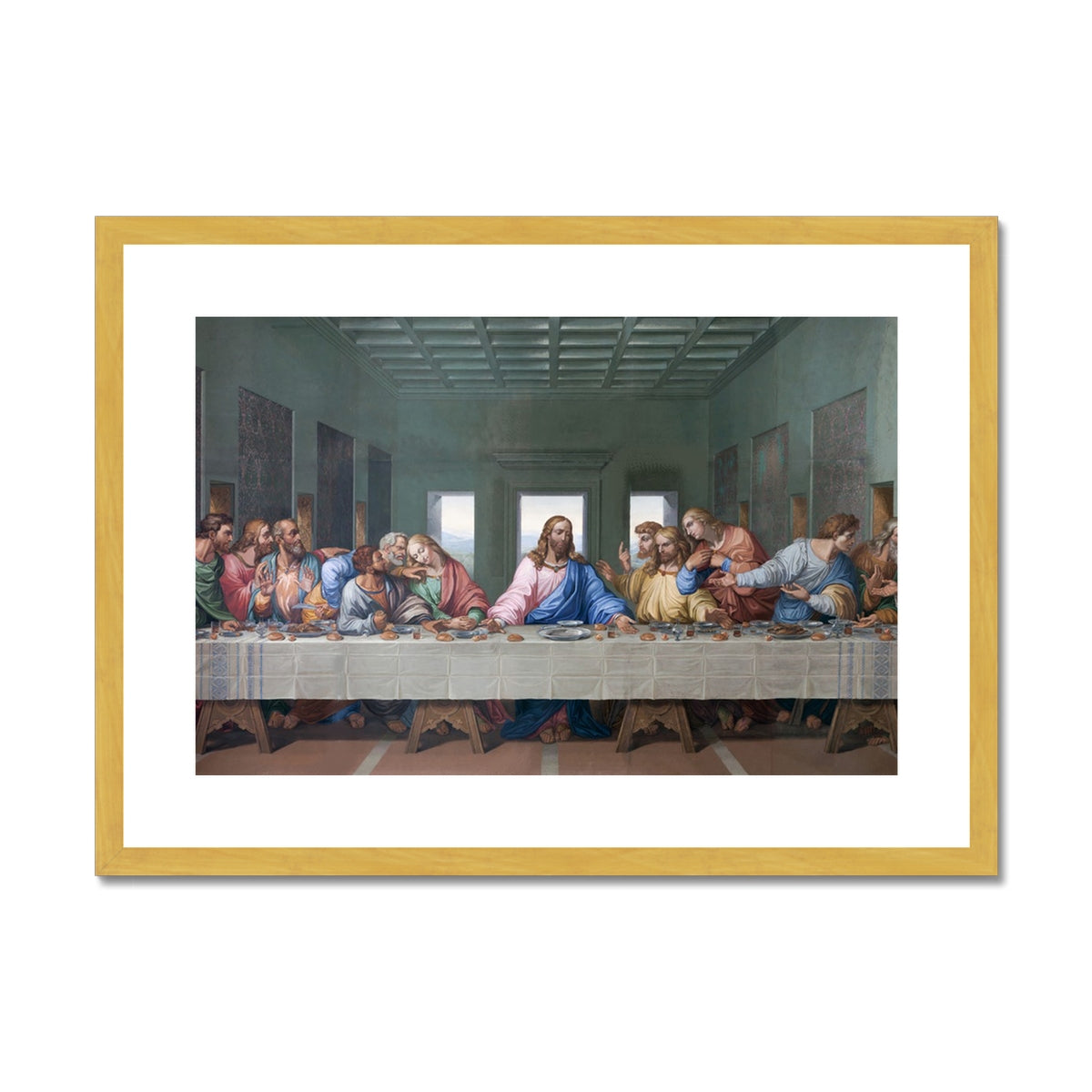The Last Supper Antique Framed & Mounted Print