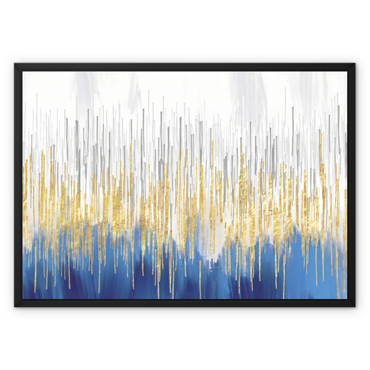 Golden Reflections Float Framed Canvas