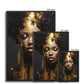 Golden Women Float Framed Canvas
