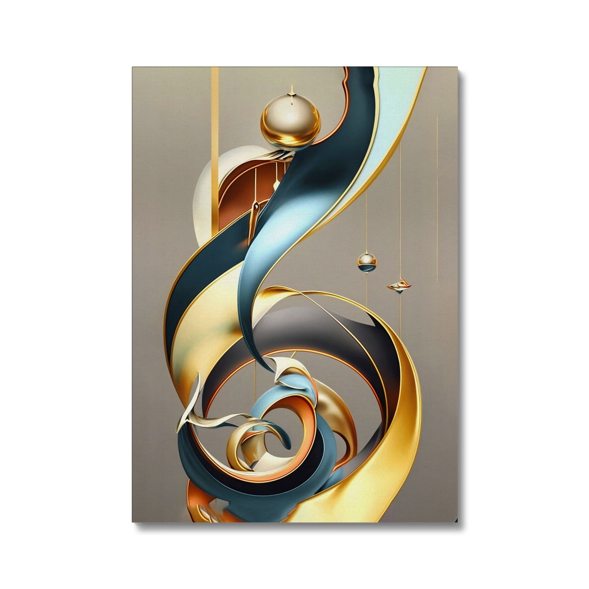 Golden Swirl Canvas