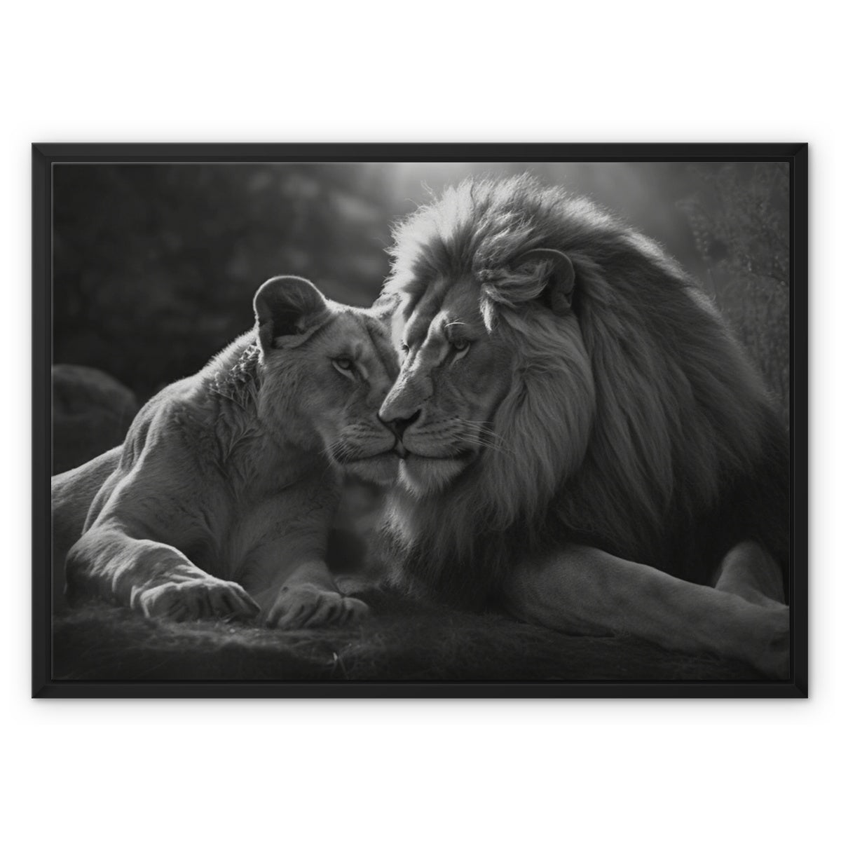 Pride's Embrace Float Framed Canvas