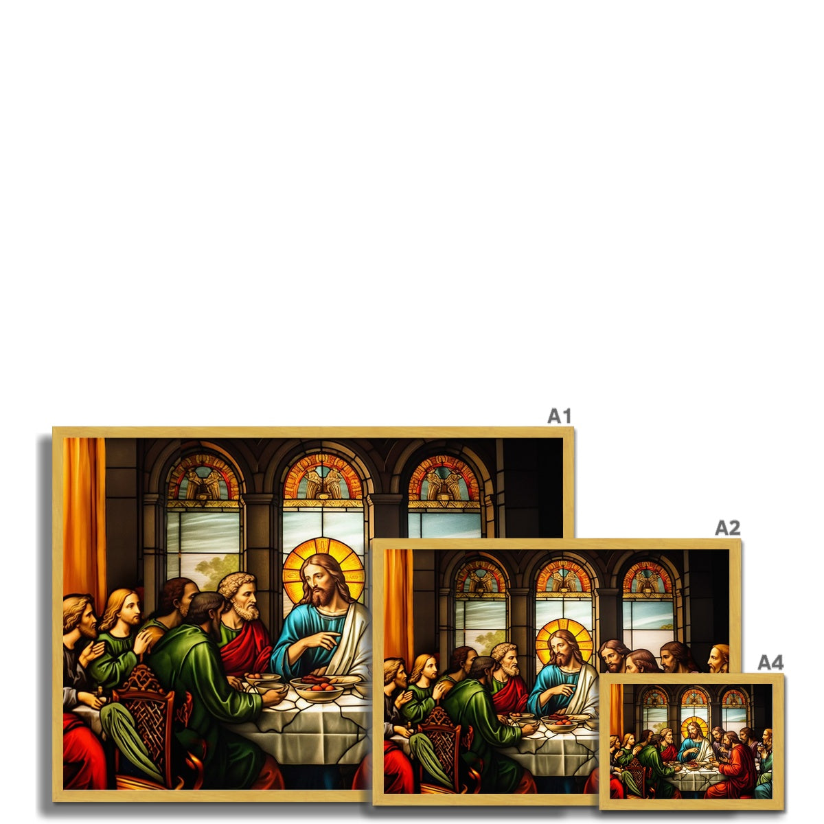 The Last Supper Antique Framed Print