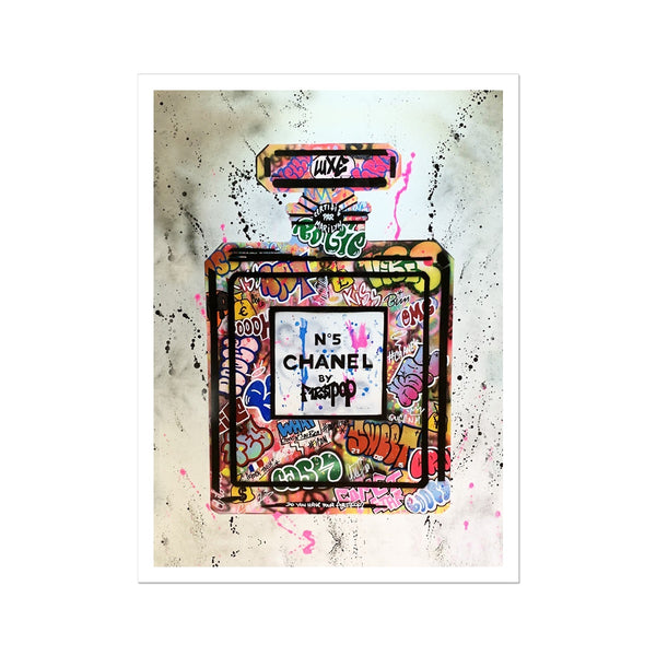 Chanel No 5 Graffiti Canvas Print – Kanvasartkingdom
