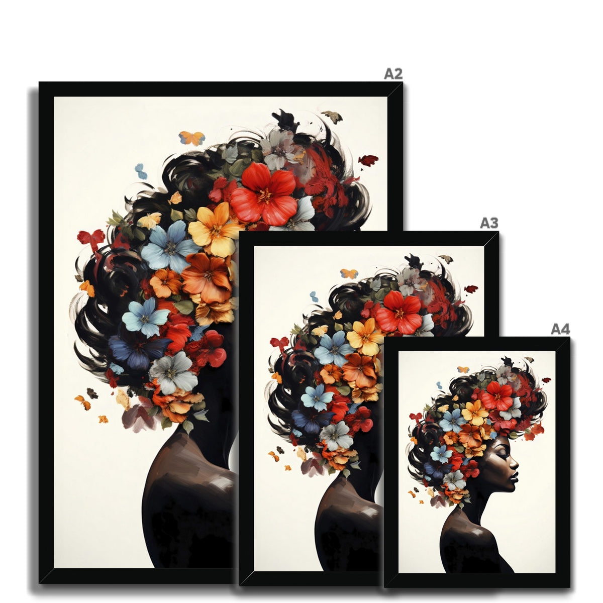 Flower Hair  Framed Print