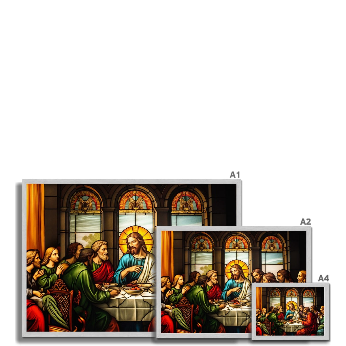The Last Supper Antique Framed Print