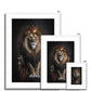 The King Framed & Mounted Print