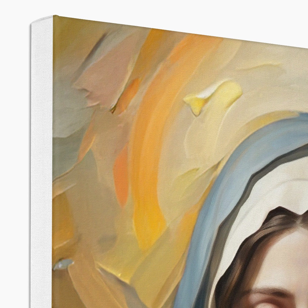 Mary's Devotion Framed Canvas