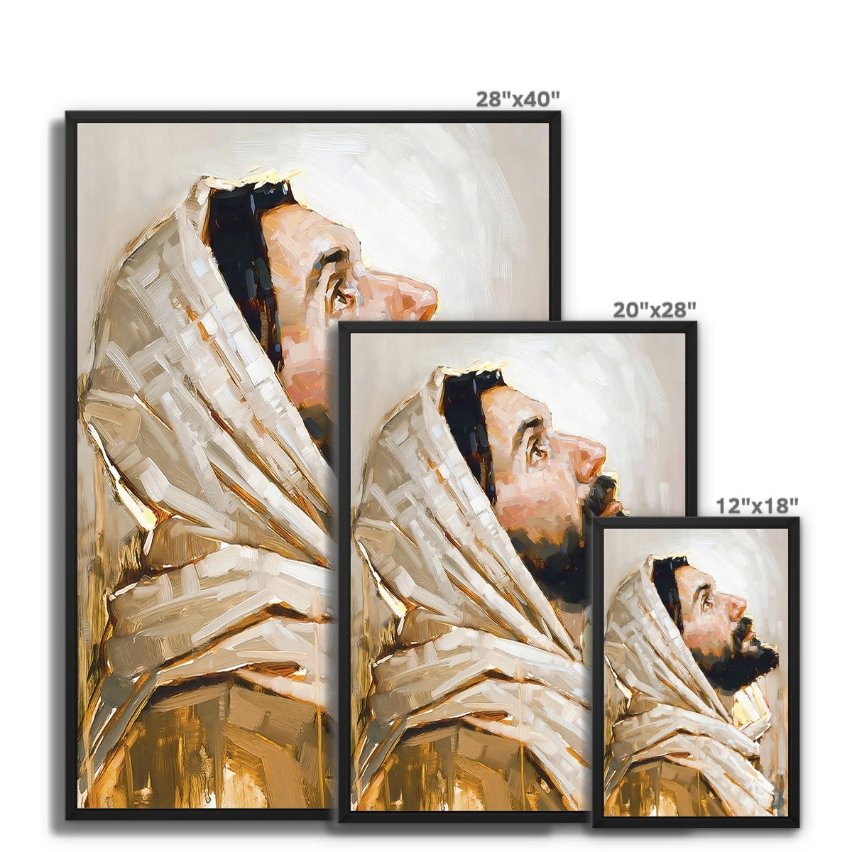 Heavenly Gaze Float Framed Canvas