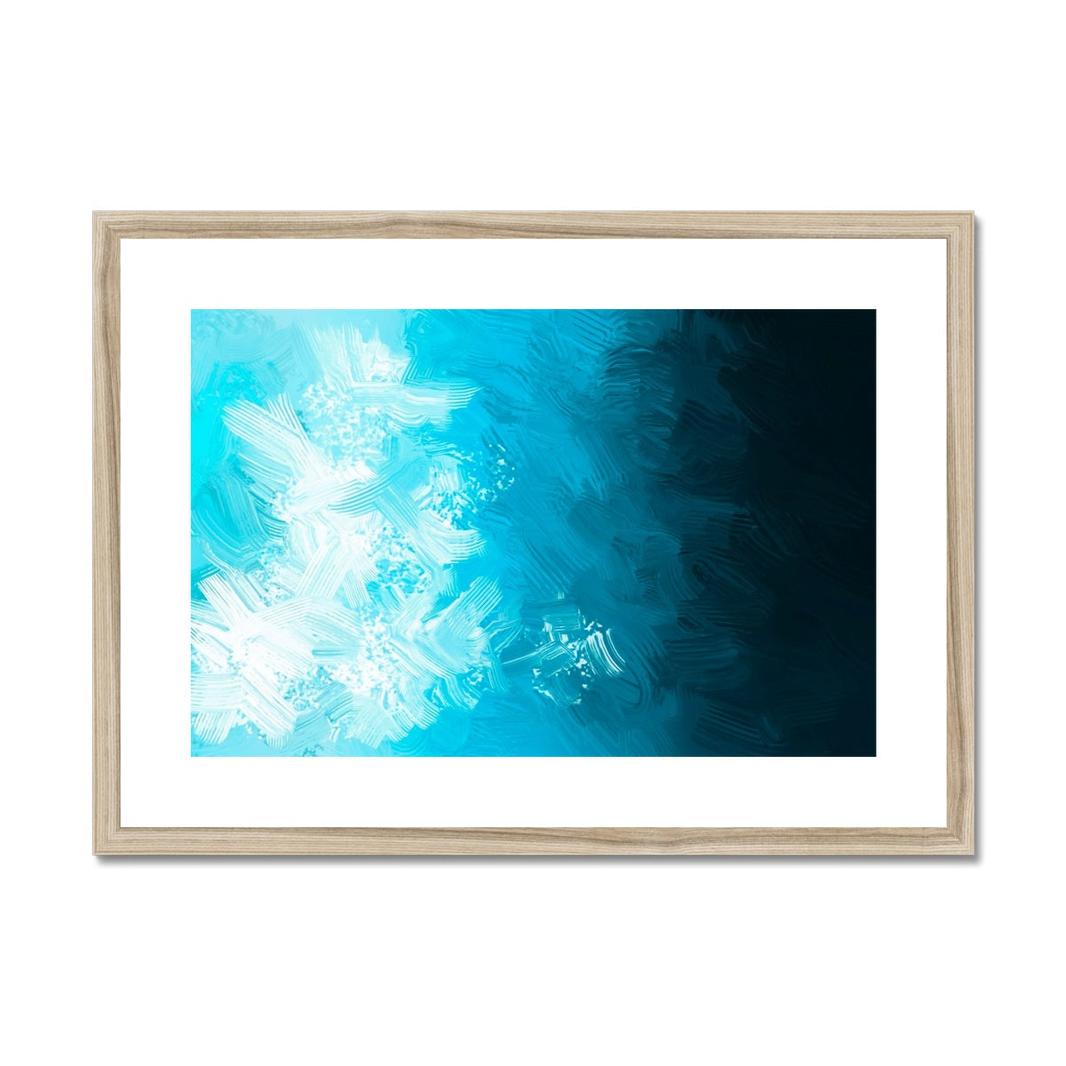 Blue Abyss Framed & Mounted Print