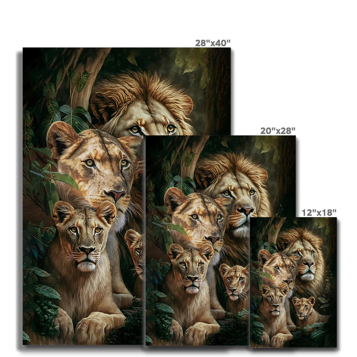 Royal Lineage Framed Canvas