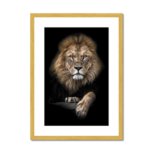 King of Beasts Antique Framed & Mounted Print