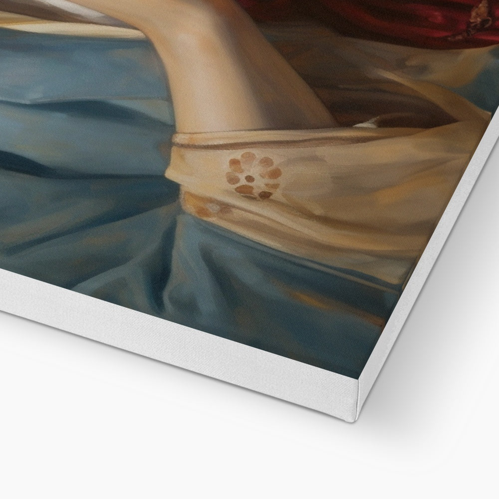 Mary's Devotion Framed Canvas