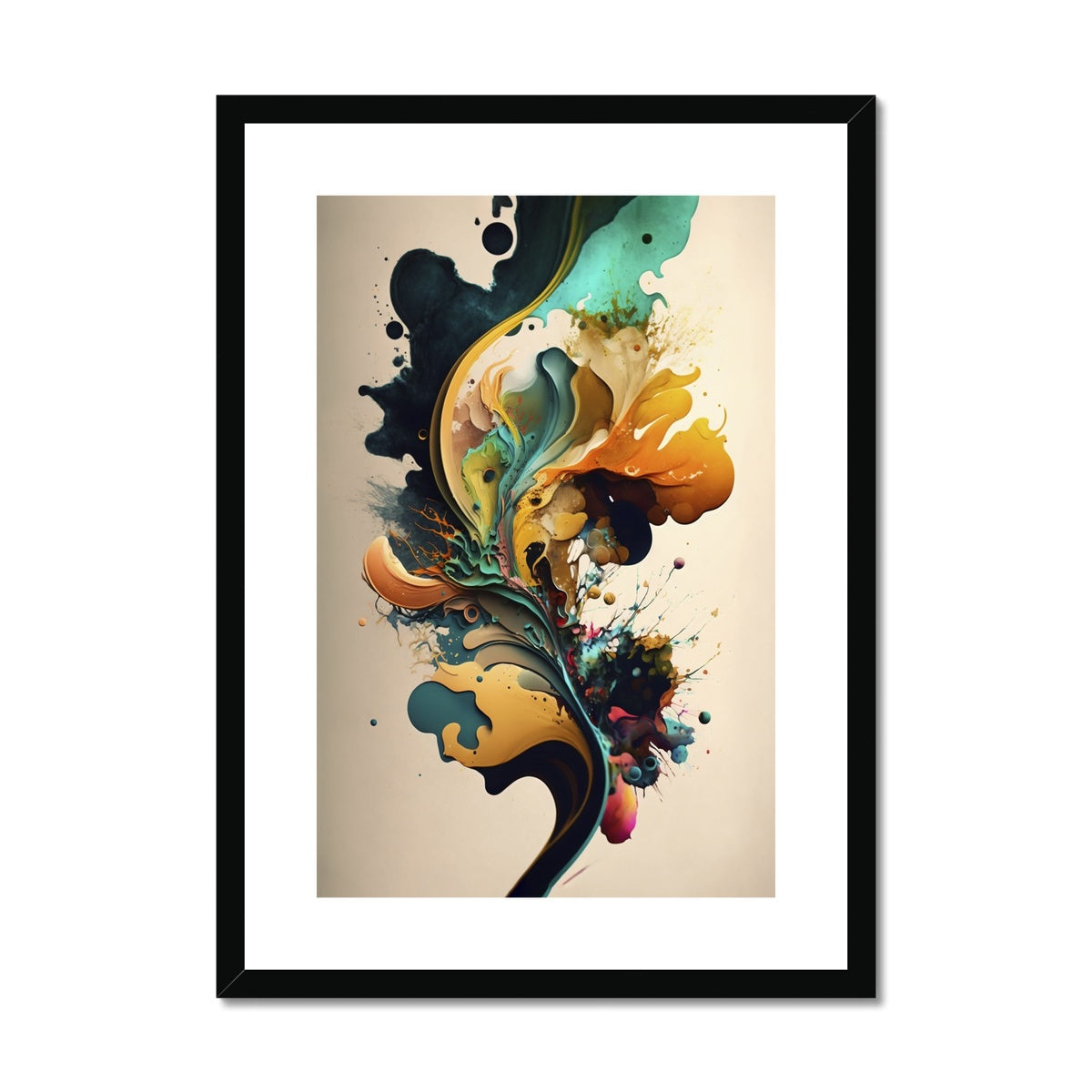 Abstract Burst Framed & Mounted Print